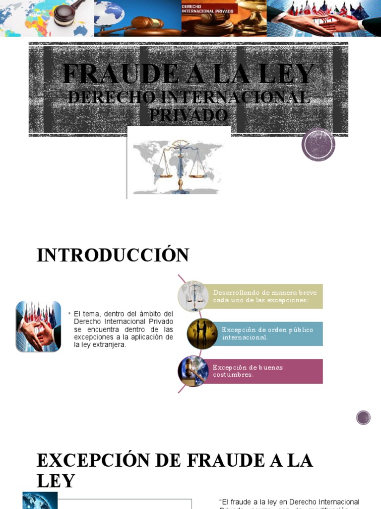 Fraude A La Ley | PDF | Ley internacional | Legislación