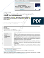 Otorhinolaryngology: Reading and Comprehension: Phoniatric Assessment in Students With Reading Difficulties