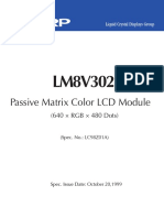 Passive Matrix Color LCD Module: (640 × RGB × 480 Dots)