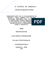 Universidad Nacional de Moquegua Escuela Profesional de Ingeniería de Minas