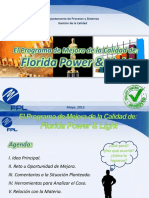 El Programa de Mejora de La Calidad de Florida Power and Light