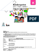 Kindergarten - Q1 - Mod2 - Masulti Ang Kaugalingon Nga Panginahanglan Ug Makasunod Sa Mga Panugon Nga Angay Sundon - Version3