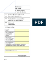 Information on parts status