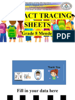 CONTACT TRACING SHEETS Sample Only