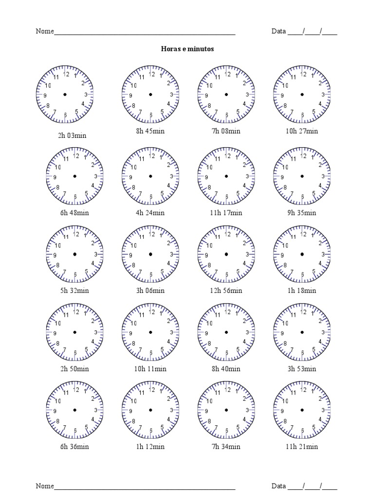 Como Escrever Horas Minutos E Segundos Corretamente