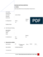 FR 15-Apl-01. Formulir Permohonan Sertifikasi Kompetensi