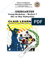 KINDER Q1 W7 FV - Kindergarten - Module 7
