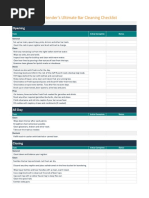 Server Sidework Checklist Template | PDF | Restaurants | Home