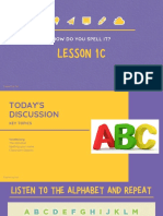 Lesson 1C