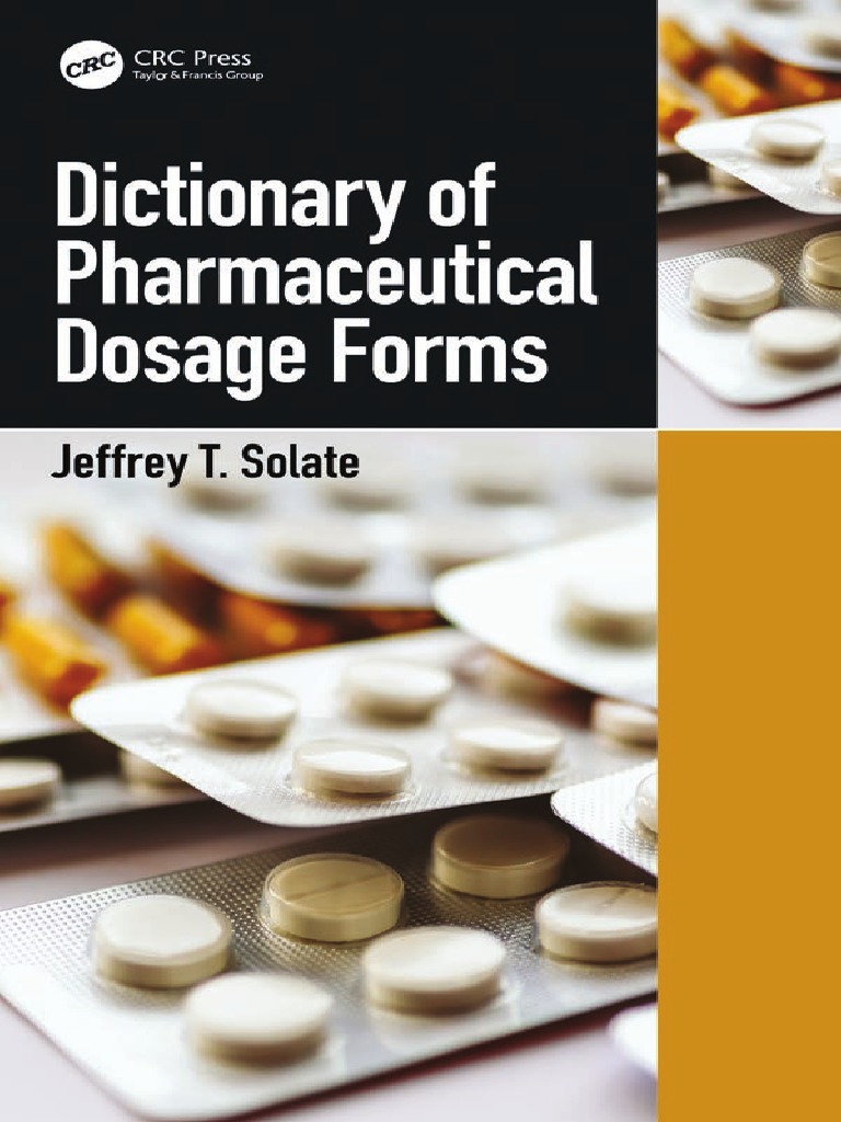 Dictionary of Pharmaceutical Dosage Forms PDF Combined Oral