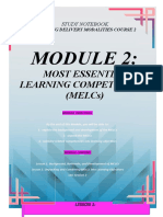 Most Essential Learning Competencies (Melcs) : Study Notebook