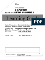 Learning Guide: Accounting Department Basic Accounting Works Level Ii