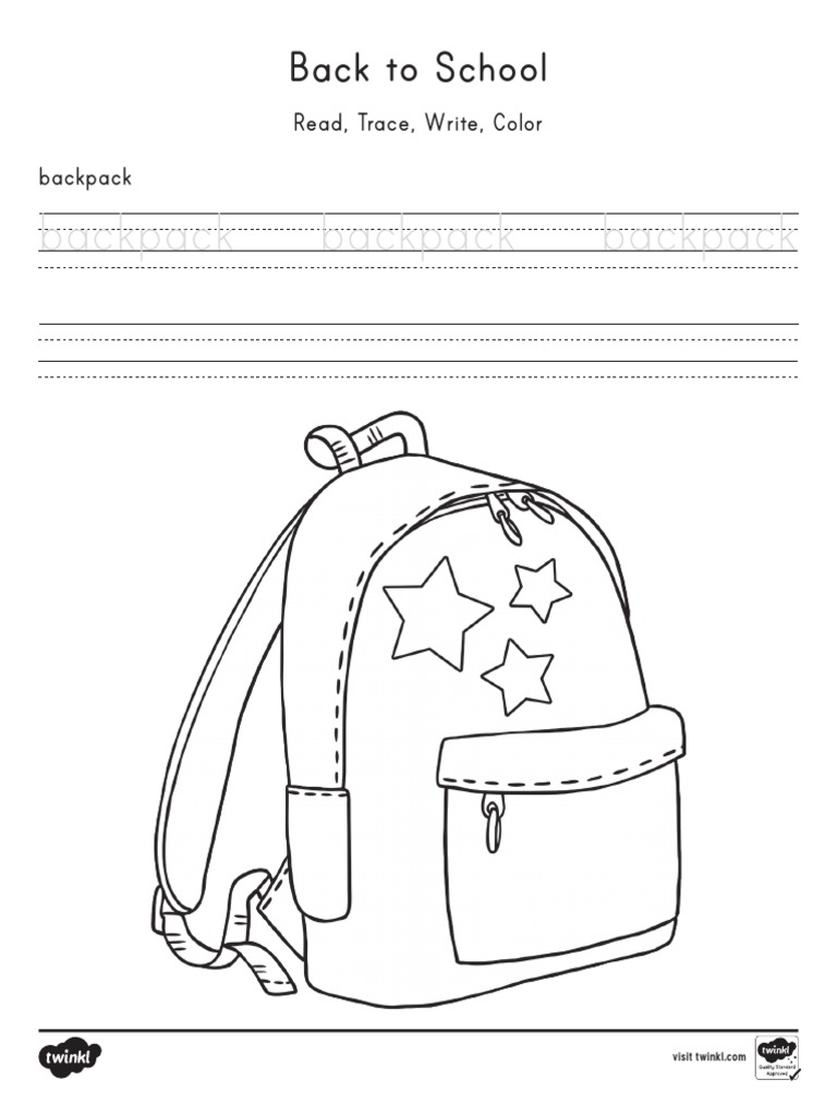 Backpack Backpack Backpack: Back To School | PDF