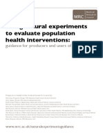 Natural Experiments Guidance