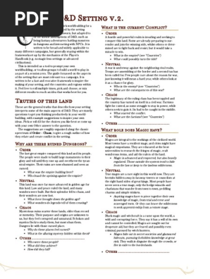 Easy-Roll Worldbuilding