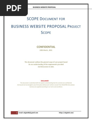 Website proposal