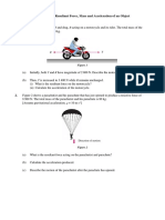 Solving problems involving force, mass and acceleration