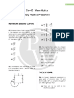 Ch-10 Wave Optics: Daily Practice Problem 03