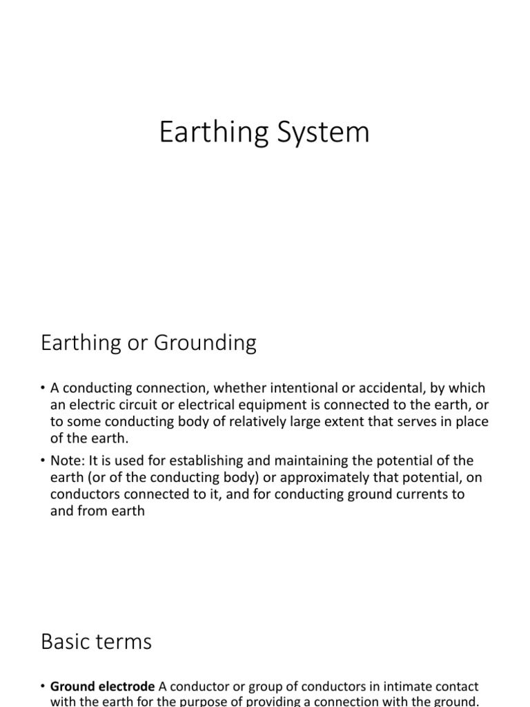 Earthing Systems for Electrical Safety | PDF | Electrical Substation ...
