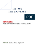 Ie1 - w6 - Ss10 - The Universe - PPT - To Students