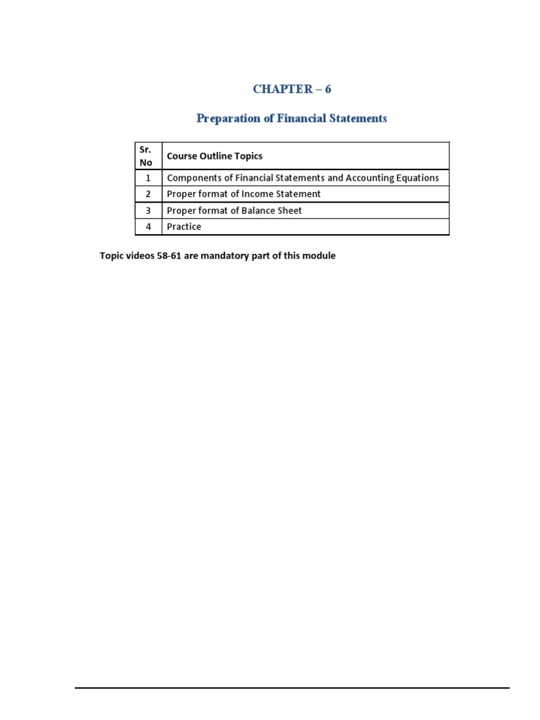 Financial Statements Preparation Guide | PDF | Balance Sheet | Income ...
