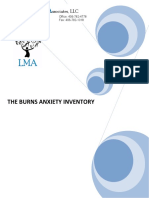 The Burns Anxiety Inventory: Ife Anagement Ssociates, LLC