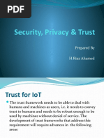 Security, Privacy & Trust