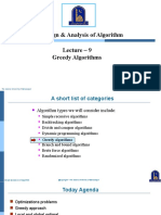 Lecture 09 - Greedy Algorithms - Design Analysis of Algorithm