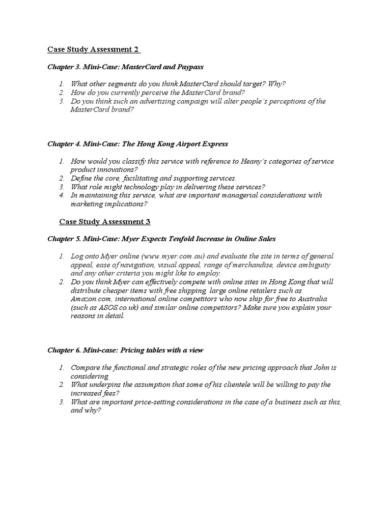 Case Studies on Marketing Strategies and Challenges | PDF | Retail ...
