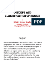 Concept and Classification of Region