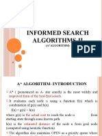 Informed Searching Algorithms-II (A)