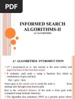 Informed Searching Algorithms-II (A)