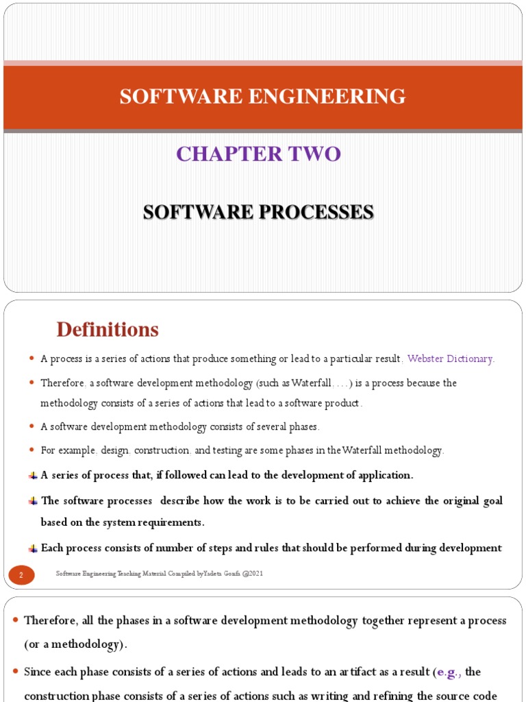 Chapter 2 Software Processes | PDF | Software Development Process ...