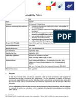 Environmental Sustainability Policy: Reference Number: Type: Category: Relevant Community Plan Outcome