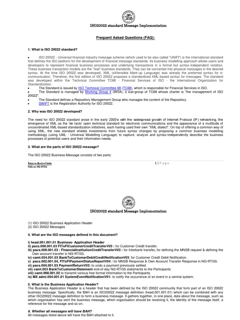 Settlement Method: INGA vs. INDA – ISO 20022 payments