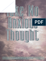 Take No Anxious Thought: How to Overcome Fear and Worry