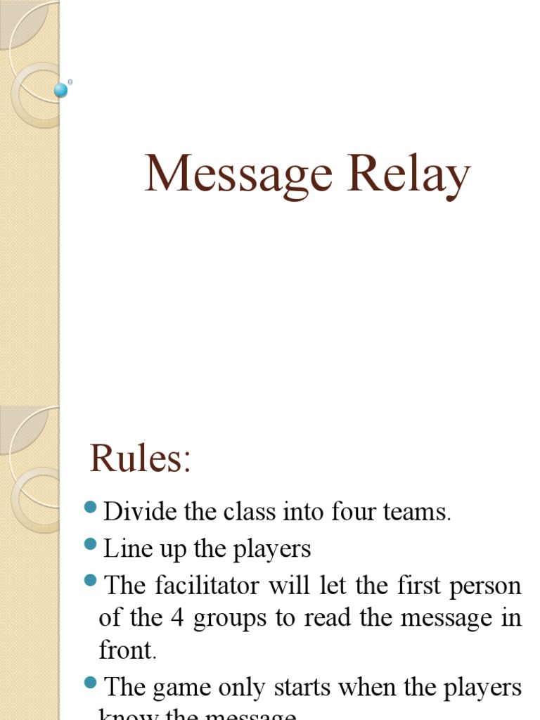 Message Relay PDF