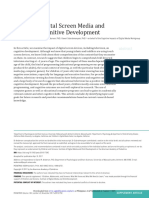 Digital Screen Media and Cognitive Development: at Philippines:AAP Sponsored On August 7, 2021 Downloaded From