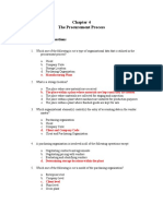 The Procurement Process: Multiple Choice Questions