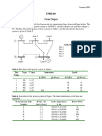 ENRE401 Term Project: Table 1. Bus Data For The Power System in Figure