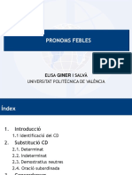 Pronoms Febles: Universitat Politècnica de València