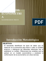 Análisis de datos económicos, variables y relaciones en modelos econométricos