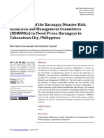 Effectiveness of The Barangay Disaster Risk