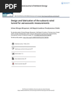 Design and Fabrication of The Subsonic Wind Tunnel For Aeroacoustic Measurements