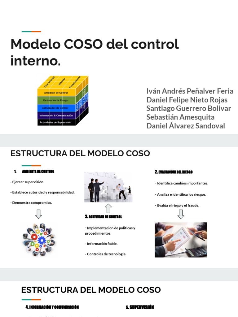 El COSO de Control Interno | PDF | Información | Auditoría