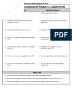 Qualitative and Quantitative Research Guided Notes