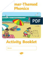 Summer Themed Phonics Activity Booklet