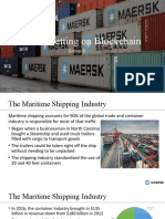Maersk: Betting On Blockchain: Group 6