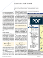 Parameter Estimation in The Huff Model: Pij SJ Dij / SJ Dij