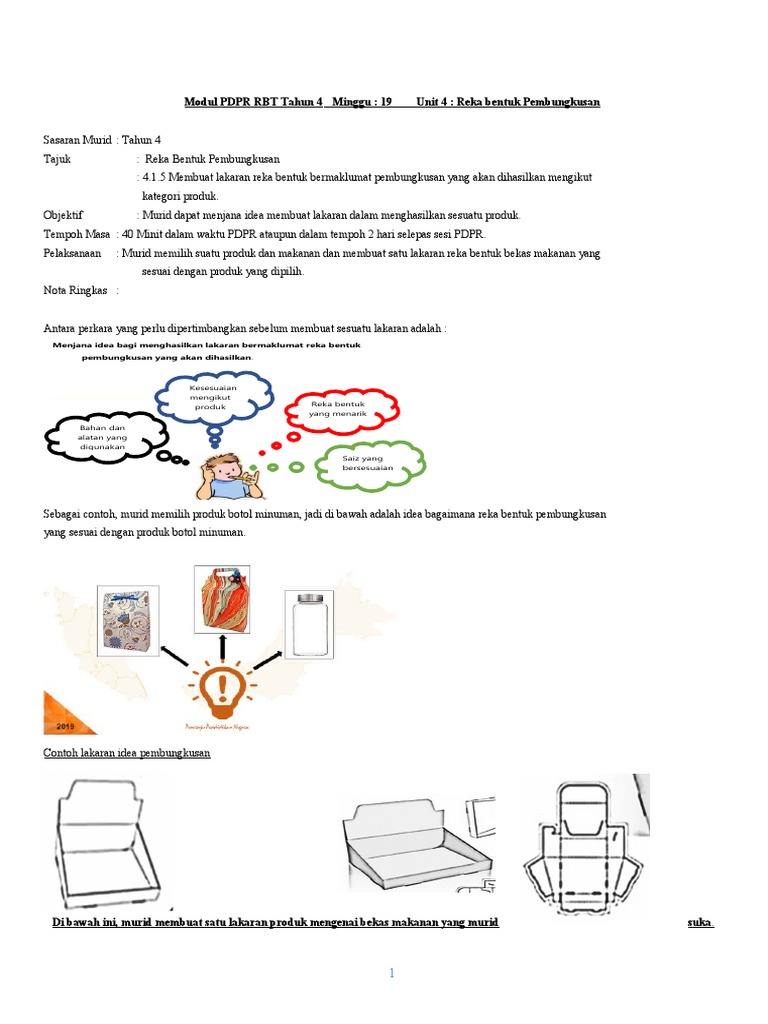 Modul Pdpr Rbt Minggu 19 Dan 20 Pdf